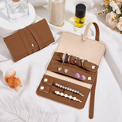 Rectangle PU Leather Envelope Travel Folding Rolls AJEW-WH048-966B-1