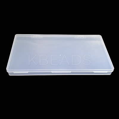 Transparent Plastic Storage Box CON-WH0070-10A-1