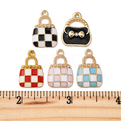10Pcs 5 Styles Alloy Enamel Pendants ENAM-FP0002-38-1