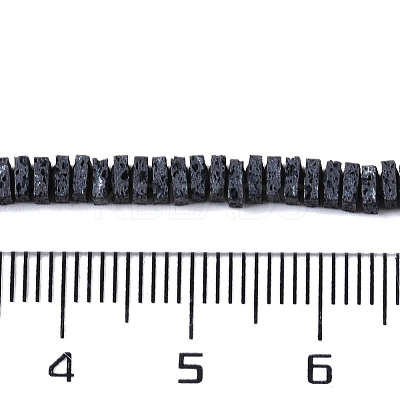 Frosted Natural Lava Rock Beads Strands G-E618-04-1