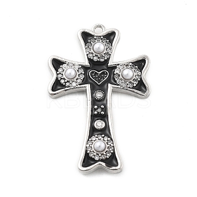 Brass Micro Pave Cubic Zirconia Pendants KK-L228-34P-02-1