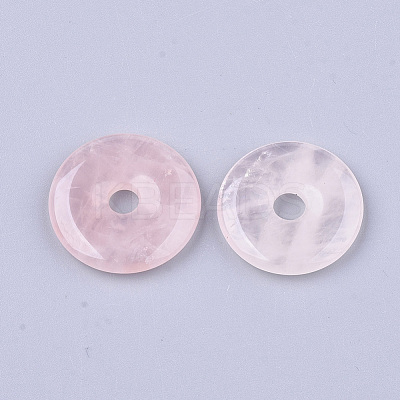 Natural Rose Quartz Pendants G-S349-22A-01-1