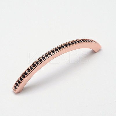 Tube Brass Micro Pave Grade AAA Cubic Zirconia Beads ZIRC-O022-54-NR-1