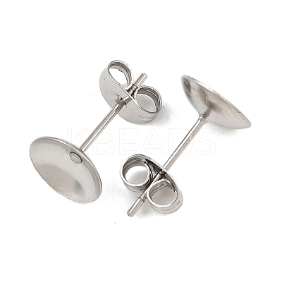304 Stainless Steel Stud Earring Findings STAS-D389-03E-P-1