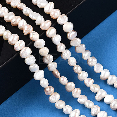 Natural Cultured Freshwater Pearl Beads Strands PEAR-N014-04D-1