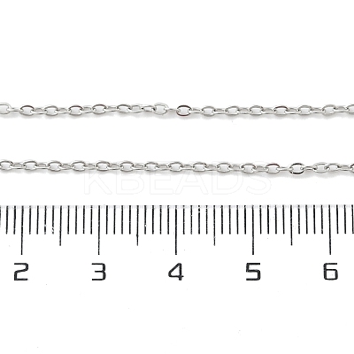 Non-Tarnish 304 Stainless Steel Cable Chain Necklace for Men Women NJEW-K245-014B-1
