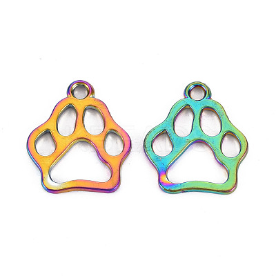 Rainbow Color Alloy Pendants PALLOY-S180-265-NR-1