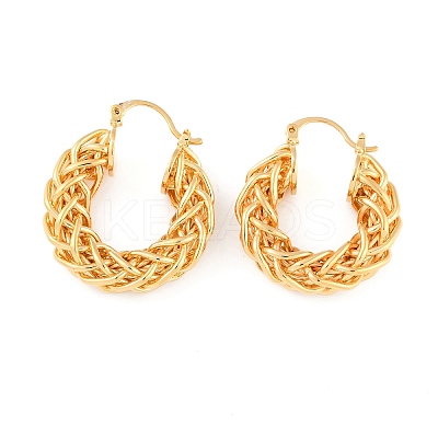 Brass Hoop Earring for Women LS-EJEW-L288-002G-1