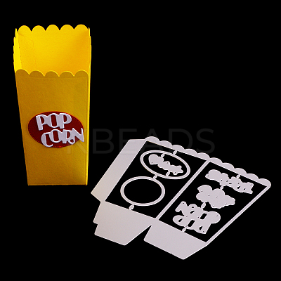 Pop Corn Box Frame Carbon Steel Cutting Dies Stencils DIY-F036-30-1