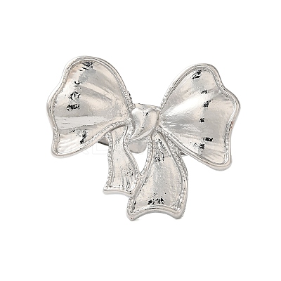 Bowknot Alloy Open Cuff Rings LS-RJEW-U006-05P-1