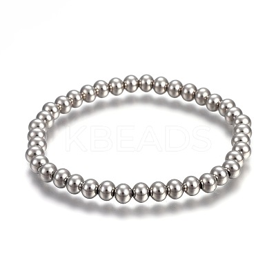 Tarnish Resistant 201 Stainless Steel Stretch Bracelets BJEW-F363-01P-1
