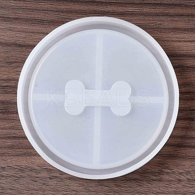 DIY Pet Theme Dog Bone Pattern Coaster Silicone Molds SIMO-P001-A02-1