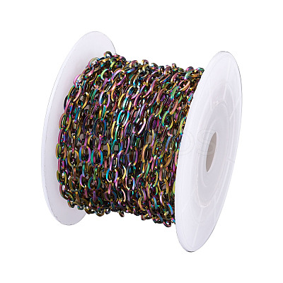 PVD Vacuum Plating 304 Stainless Steel Cable Chains CHS-TA0001-03MC-1
