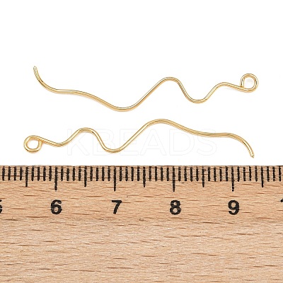 Brass Earring Findings KK-A274-17A-G-1