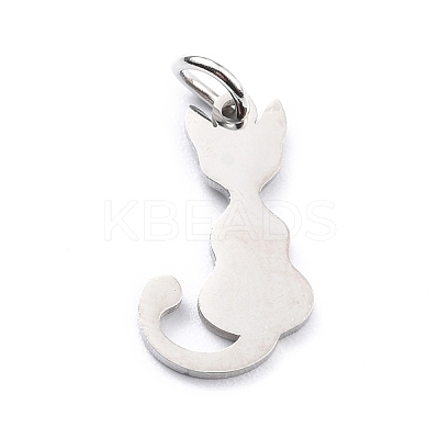 Tarnish Resistant 201 Stainless Steel Pet Charms STAS-D176-01P-1