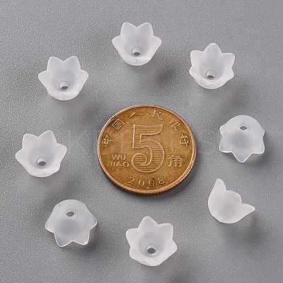 Transparent Acrylic Beads Caps PL543-1-1