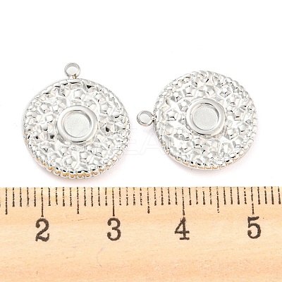 Non-Tarnish 304 Stainless Steel Pendant Cabochon Settings STAS-P333-02P-1