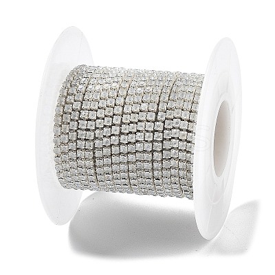Iron Rhinestone Glass Cup Chain CH-U001-01G-1