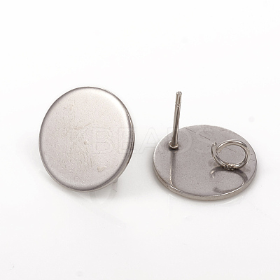 Tarnish Resistant 304 Stainless Steel Stud Earring Findings STAS-G224-20P-1