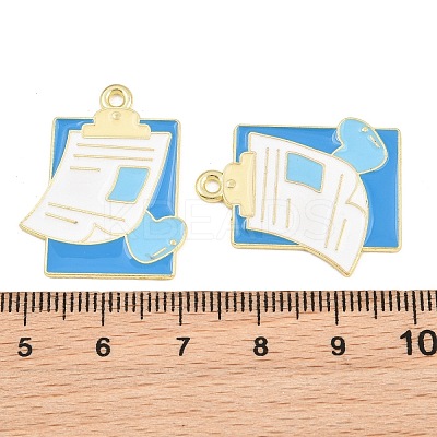 Medical Theme Alloy Enamel Pendants AL-CBA2919-03G-09A-1