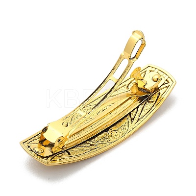 Viking Knot Alloy Retro Hair Barrettes AJEW-K048-08AG-1