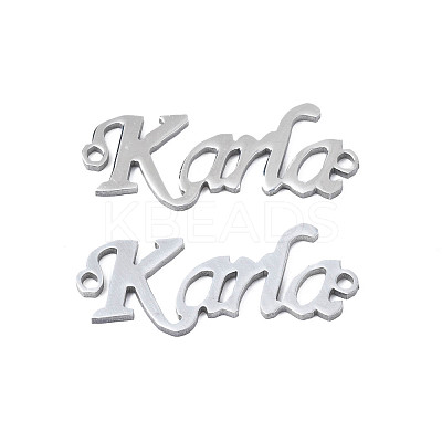 Non-Tarnish 304 Stainless Steel Connector Charms STAS-N095-120-1
