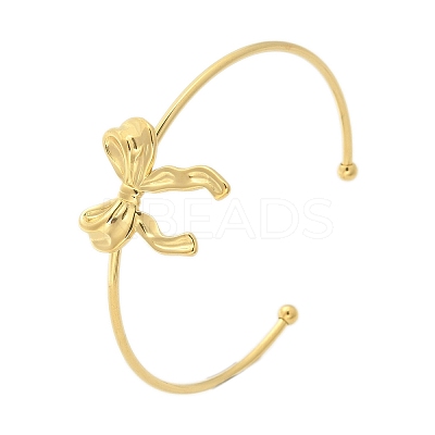 304 Stainless Steel Cuff Bangles BJEW-B107-01G-1