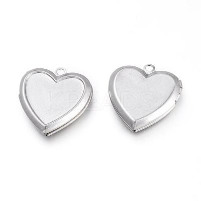 Tarnish Resistant 316 Stainless Steel Locket Pendants A-STAS-K192-09P-1