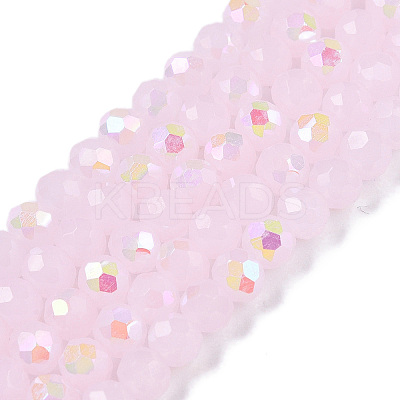 Electroplate Glass Beads Strands EGLA-A044-J4mm-L02-1