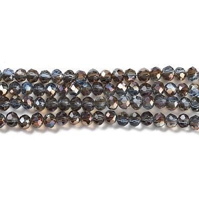 Electroplate Glass Beads Strands EGLA-A034-T4mm-J16-1