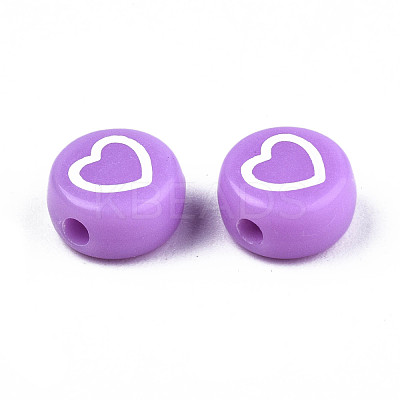 Opaque Mixed Color Acrylic Beads MACR-T038-11-1