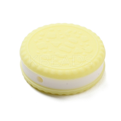 Cookie Food Grade Eco-Friendly Silicone Focal Beads SIL-C007-03A-1