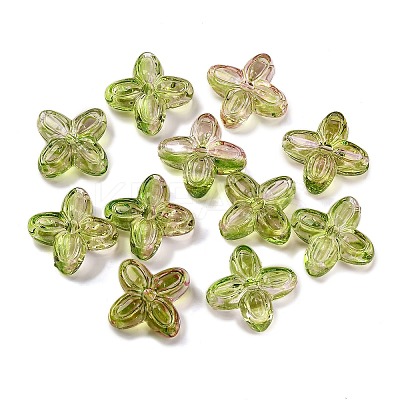 794Pcs Two Tone Transparent Acrylic Beads MACR-K359-24B-1