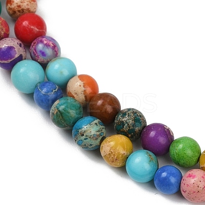 Dyed Natural Regalite/Imperial Jasper/Sea Sediment Jasper Beads Strands G-B124-C04-03-1