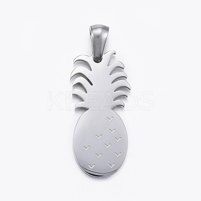 Tarnish Resistant 304 Stainless Steel Pendants STAS-H355-02P-1