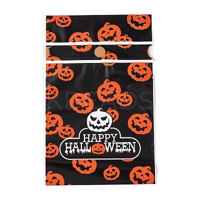 50Pcs Rectangle Halloween Candy Plastic Bags ABAG-U001-01N-1