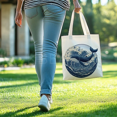 Canvas Women's Tote Bags ABAG-WH0056-002-1