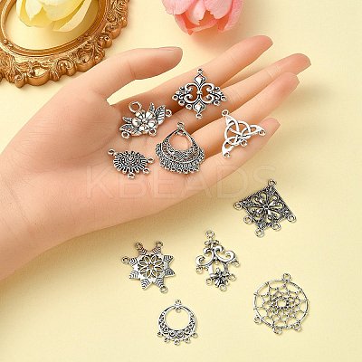 24Pcs 12 Style Tibetan Style Chandelier Component Links TIBEP-YW0001-73-1