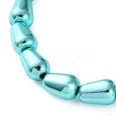 Electroplated Synthetic Non-Magnetic Hematite Beads Strands G-C248-H01-6x12mm-1