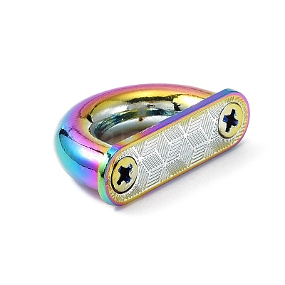 Rainbow Color Alloy Bag Suspension Clasps DIY-WH0304-418-1