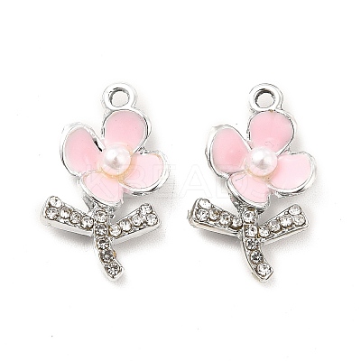 Alloy Rhinestone Enamel Pendants ENAM-K020-01A-1