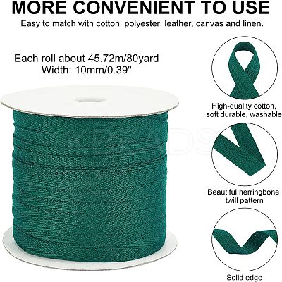 Cotton Twill Tape Ribbons OCOR-WH0058-35N-1