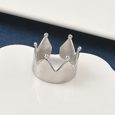 304 Stainless Steel Open Cuff Rings for Women RJEW-A079-09A-P-1