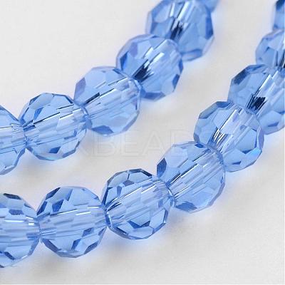 Transparent Glass Bead Strands GLAA-G013-4mm-25-1