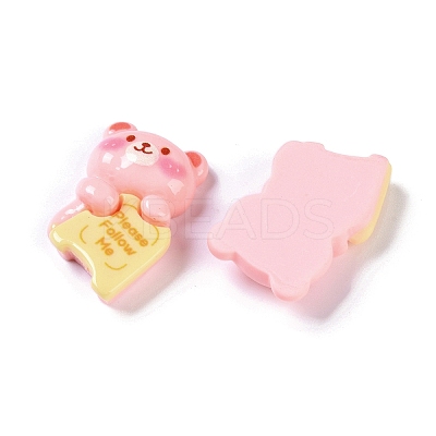 Cartoon Bear Opaque Resin Decoden Cabochons CRES-I031-05-1
