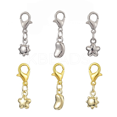 Star/Moon/Sun Alloy Pendant Decoraiton HJEW-JM00964-1