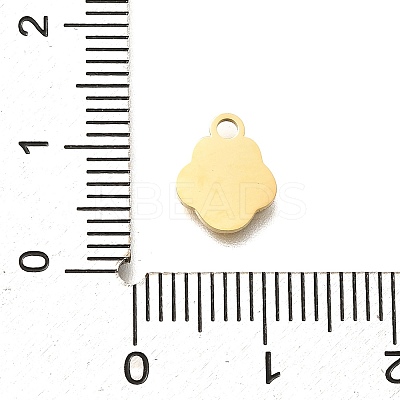 304 Stainless Steel Enamel Charms STAS-L022-466G-03-1