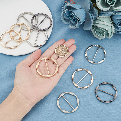 10Pcs 5 Colors Zinc Alloy Buckles FIND-GF0002-34B-1