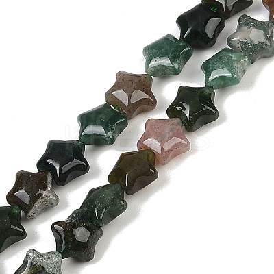 Natural Indian Agate Beads Strands G-Z080-A17-8mm-1