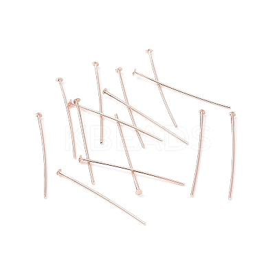 Brass Flat Head Pins X-KK-WH0058-03B-RG-1
